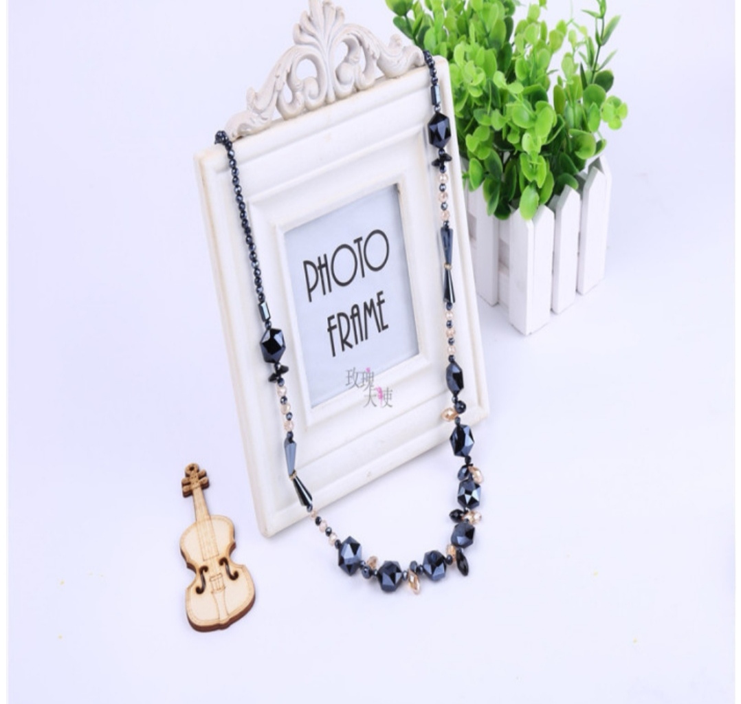 New European and American style versatile and personalized long sweater chain, high-end and elegant necklace manufacturer in stock Specification image