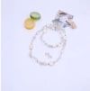 New Korean multi-purpose long natural shell crystal women's multi-layer handmade necklace, natural stone sweater chain Application Scenario