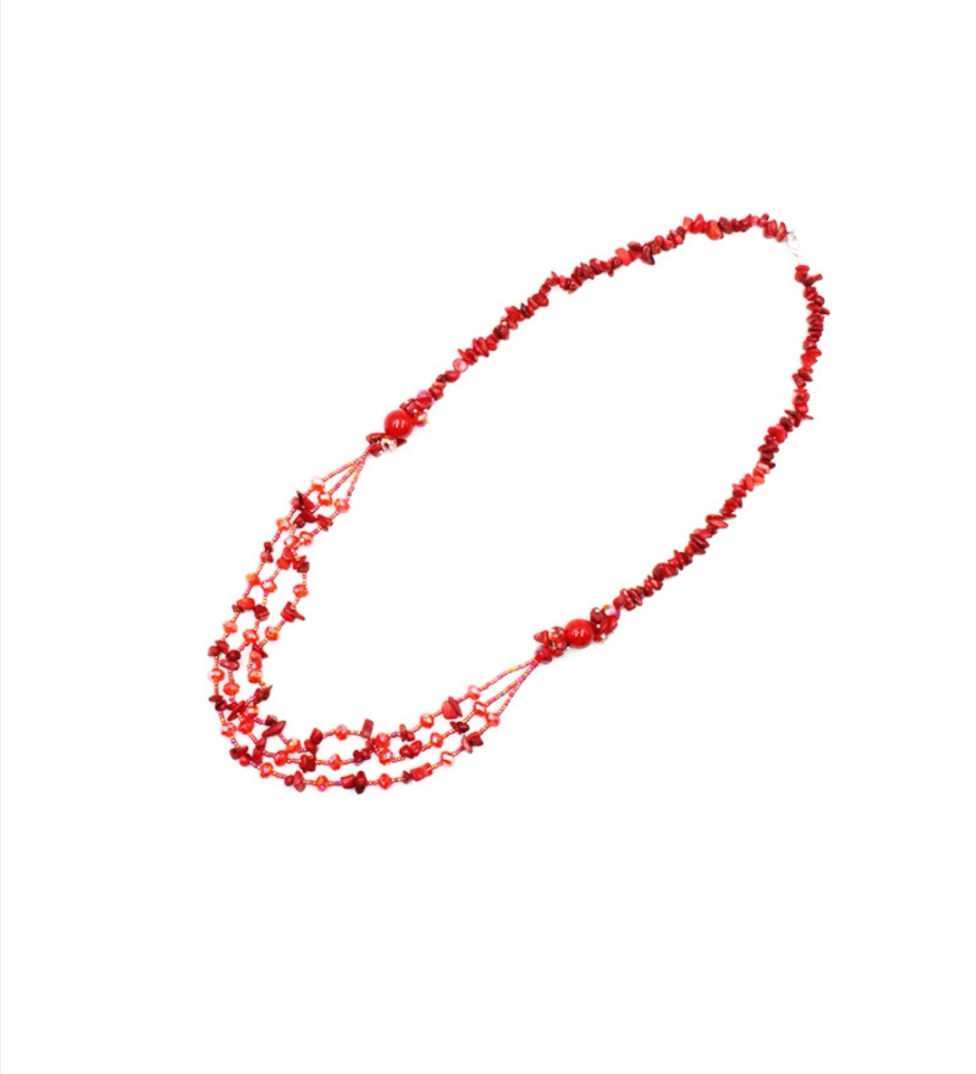 Wholesale of new European and American exaggerated long accessory chain hand-woven fresh and fashionable beaded necklaces undefined