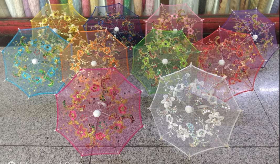 旅游工艺/绣花小伞/摆件细节图