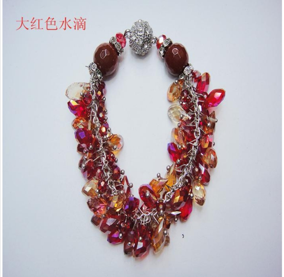 سوارات كريستال متعددة الطبقات، سوار أزياء يدوية details Picture