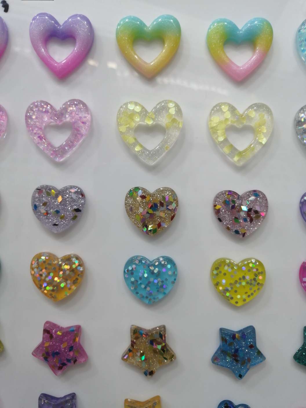 树脂饰品配件桃心网红产品图