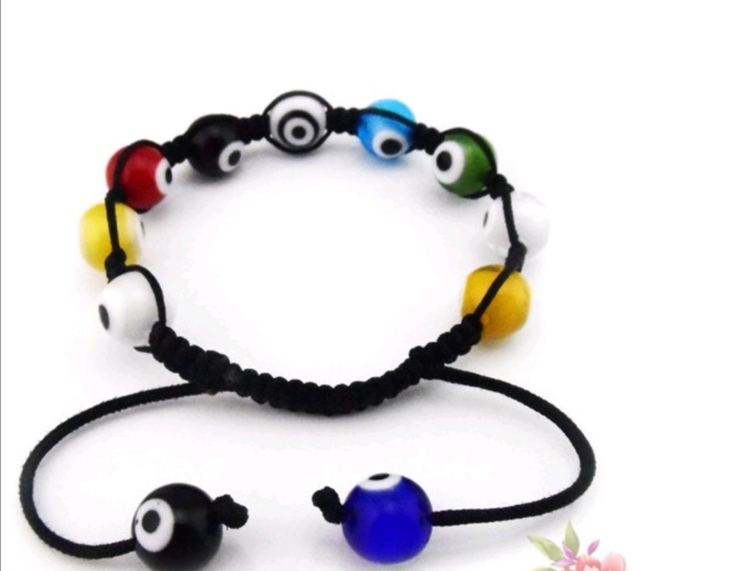 The Rose Angel hand-woven colorful Turkish blue eye bracelet is trendy and fashionable Specification image