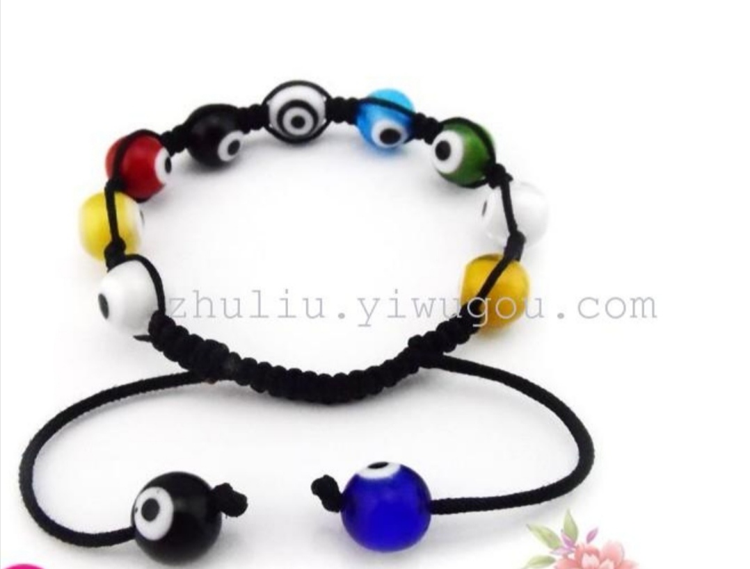 The Rose Angel hand-woven colorful Turkish blue eye bracelet is trendy and fashionable Application Scenario