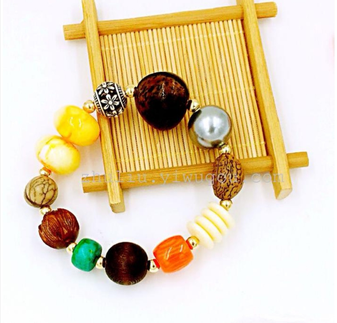 The latest natural multi-treasure Bodhi seed agate diamond bracelet and Buddhist prayer bead bracelet undefined