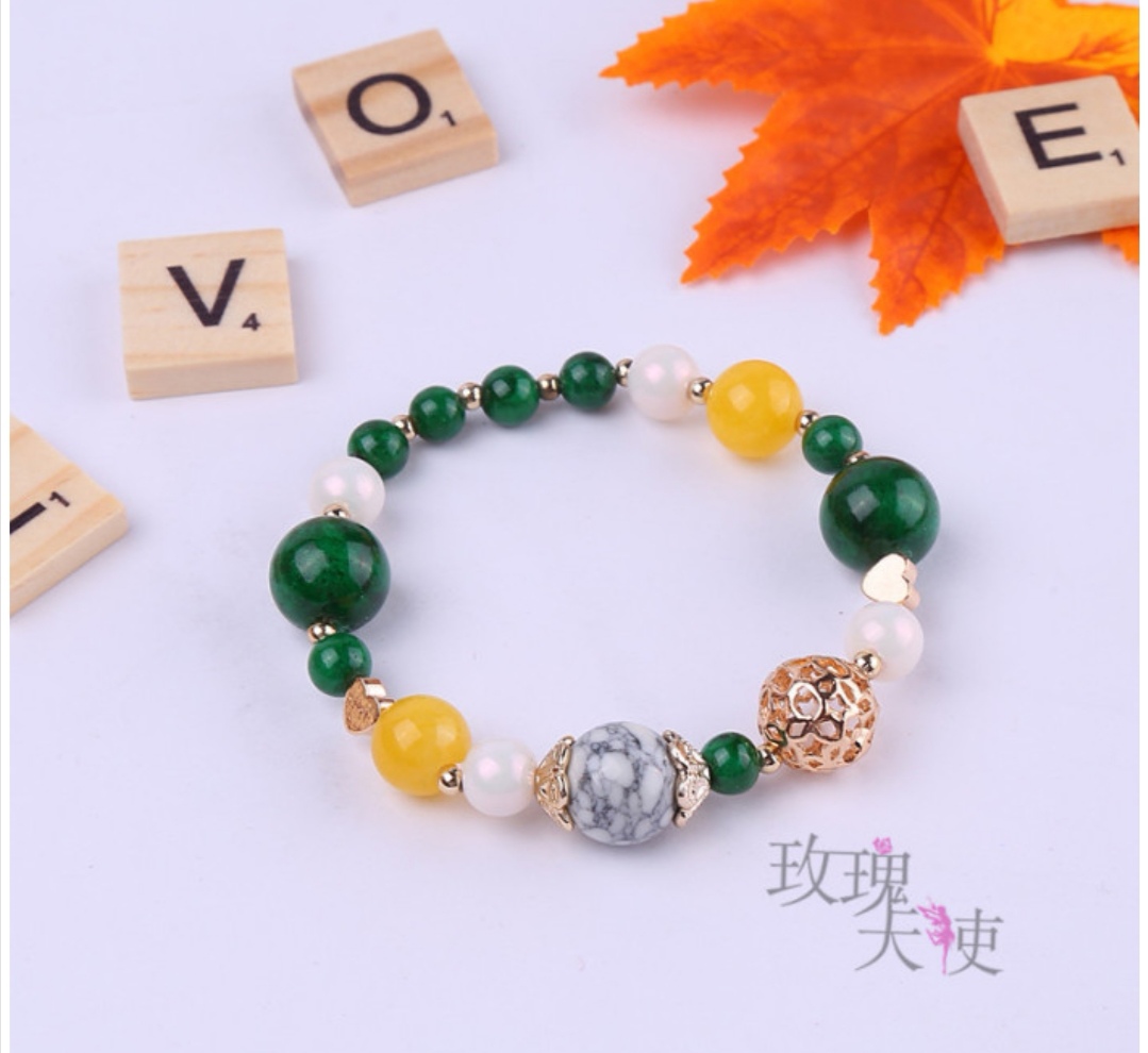 Fashionable Korean-style bracelet accessories, beautiful natural stone agate bracelet, hollowed-out ball women's bracelet bestsellers Application Scenario