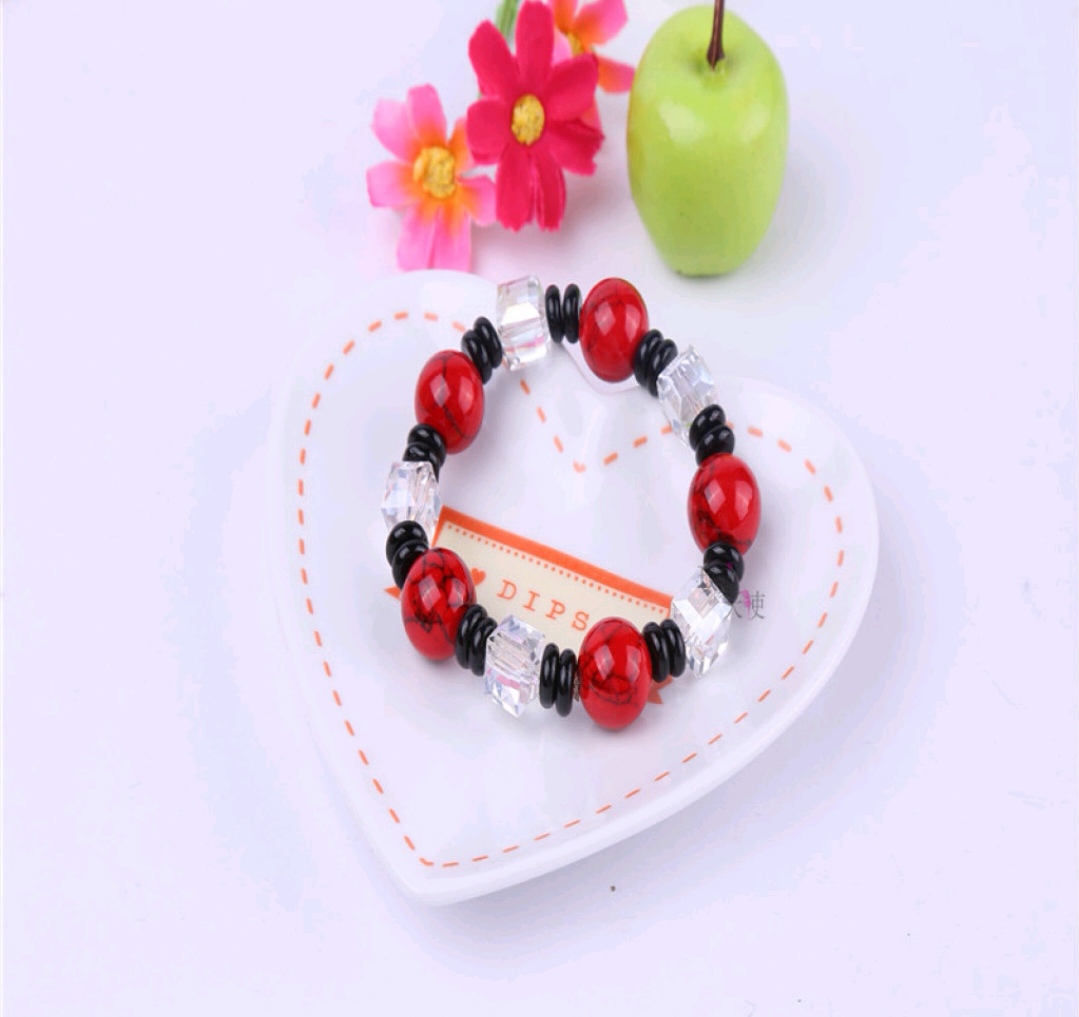 Rose Angel Natural Agate Crystal Square Bracelet Korean version Women's DIY accessory undefined