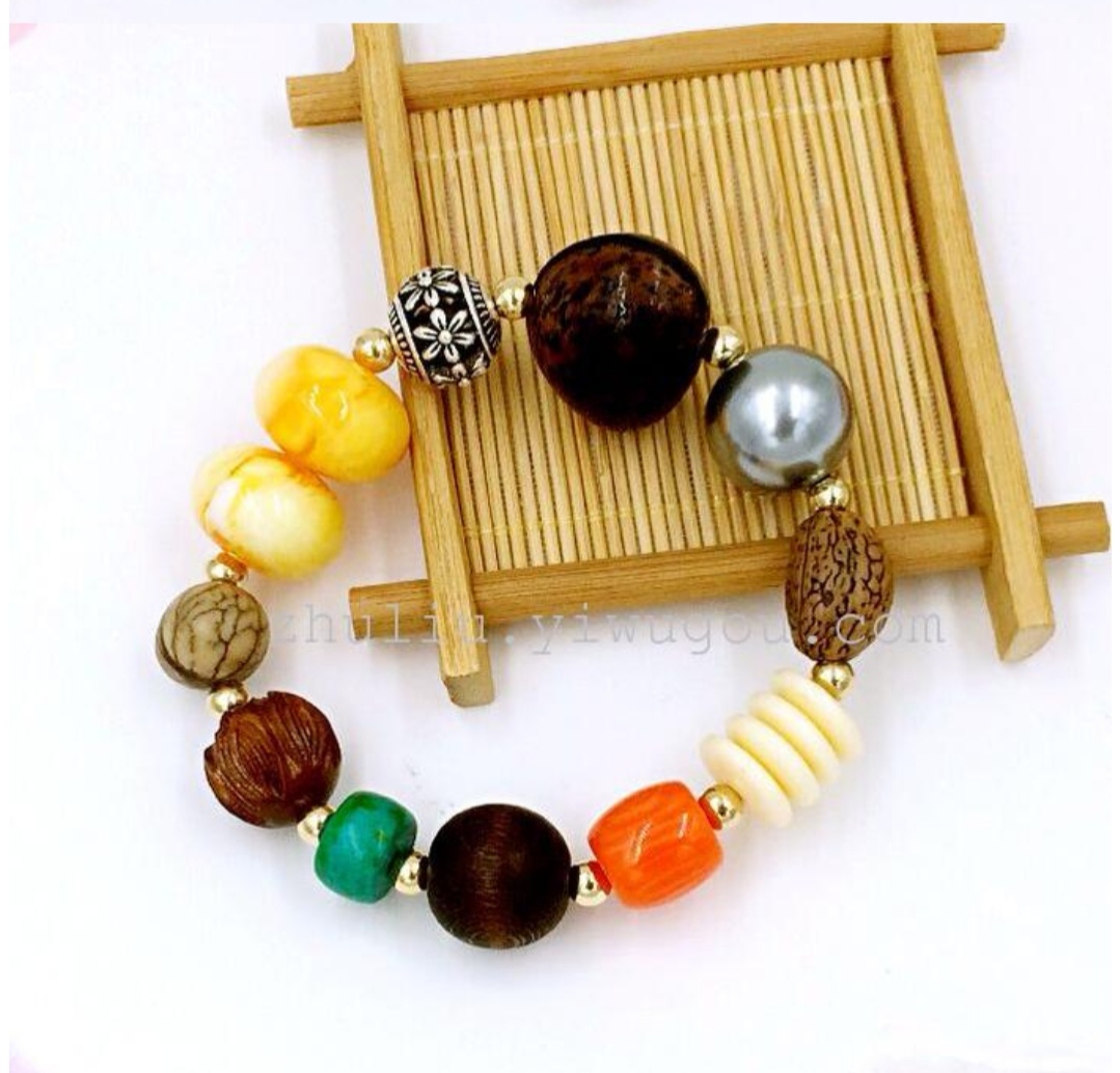 The latest natural multi-treasure Bodhi seed agate diamond bracelet and Buddhist prayer bead bracelet undefined
