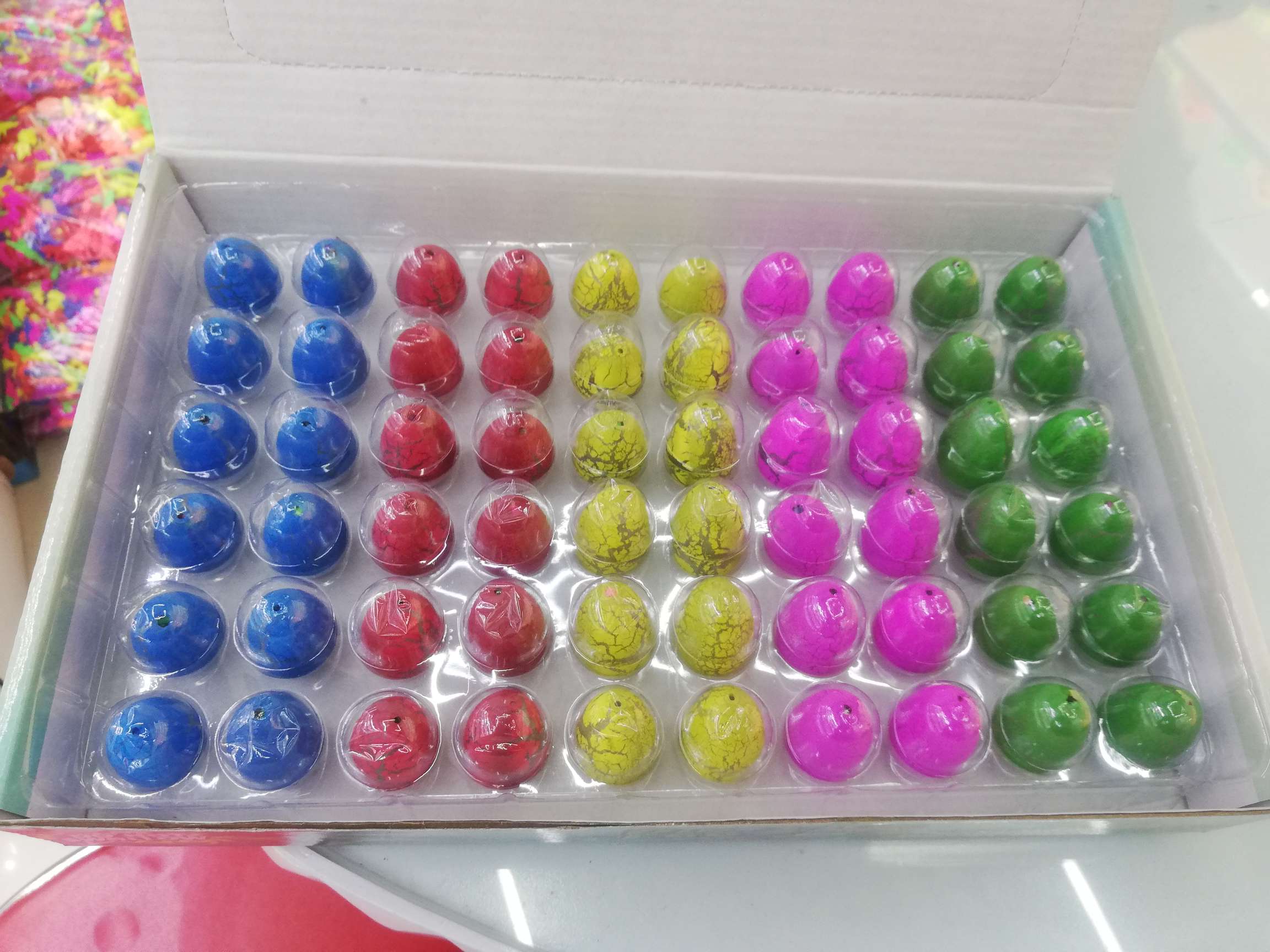 Color cracked baby dinosaurs hatch eggs thumbnail