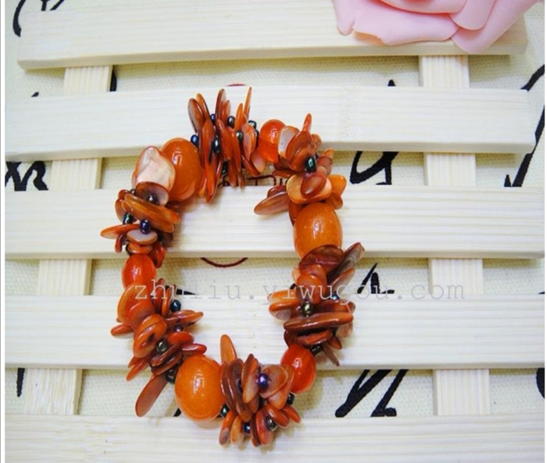 Original Korean-style fashionable agate shell crystal bracelet details Picture