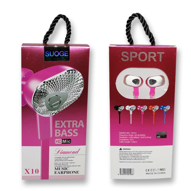 The X10 mobile phone headphones come with a microphone Application Scenario