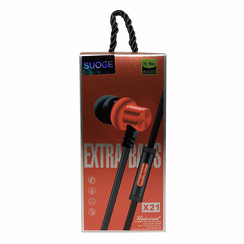 The X21 mobile phone headphones come with a microphone Application Scenario