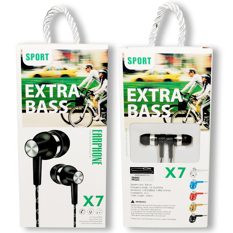 The X7 mobile phone headphones come with a microphone undefined