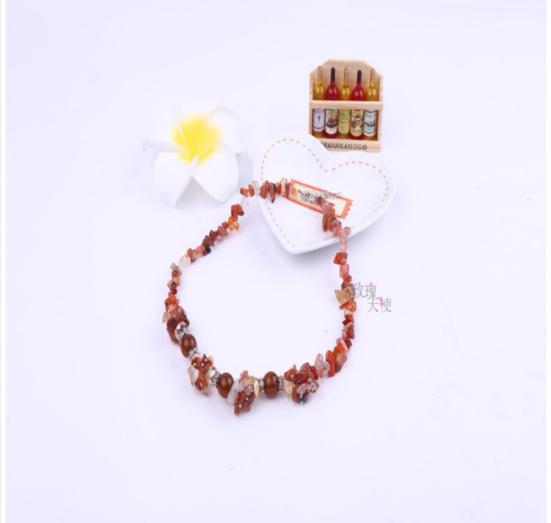 New European and American style luxurious crystal short chain, versatile and personalized long sweater chain collarbone chain Item Picture