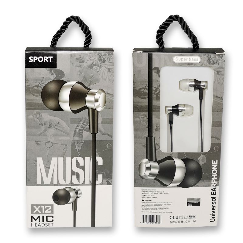 X12 phone headphone with microphone Application Scenario