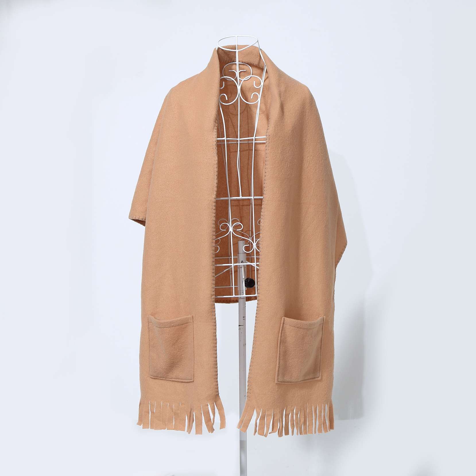 定制双面绒披肩毯子摇粒绒毛毯