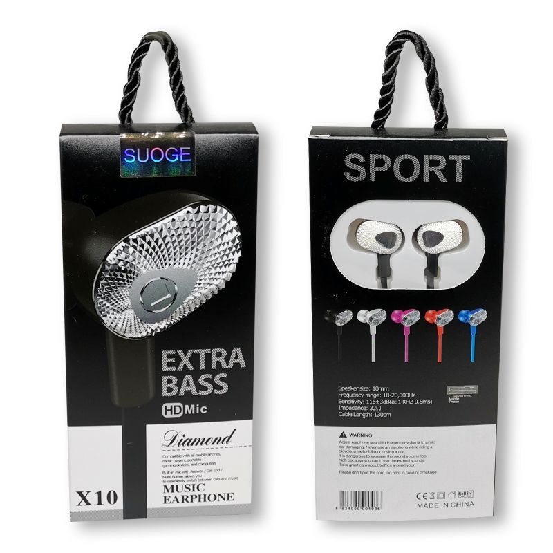The X10 mobile phone headphones come with a microphone Specification image