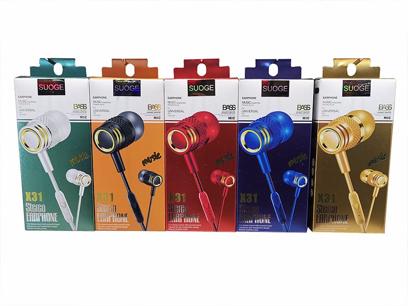 X31 phone headphone with microphone thumbnail