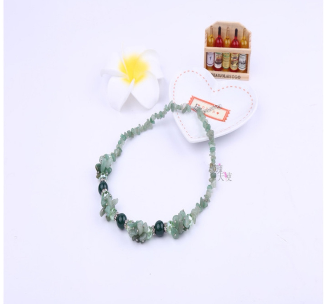 New European and American style luxurious crystal short chain, versatile and personalized long sweater chain collarbone chain undefined