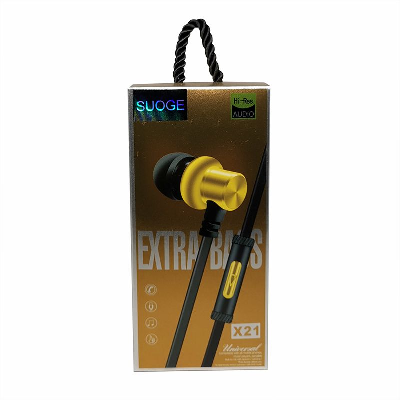 The X21 mobile phone headphones come with a microphone Specification image