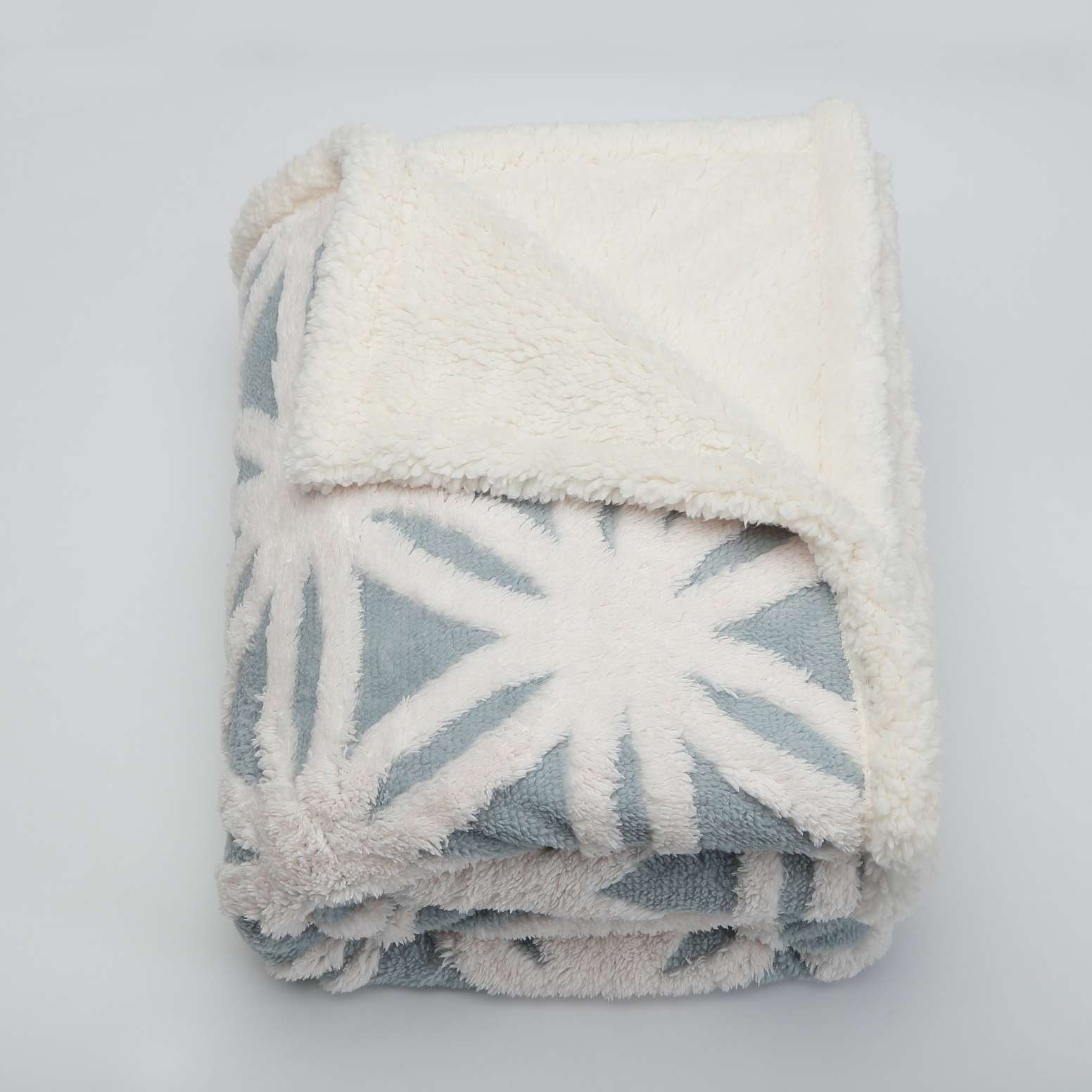 提花舒棉绒羊羔绒毛毯夏尔巴盖毯