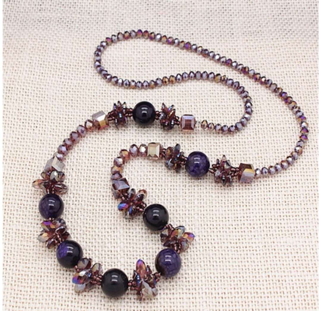 نوع جديد من سلسلة العقيق المصنوعة من الكريستال المصنوعة يدوياً Item Picture