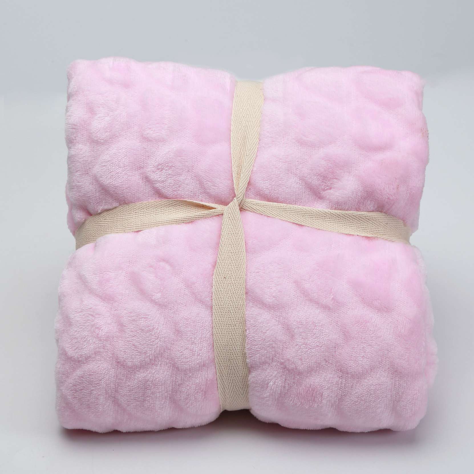 素色剪花法莱绒毛毯法兰绒毯子