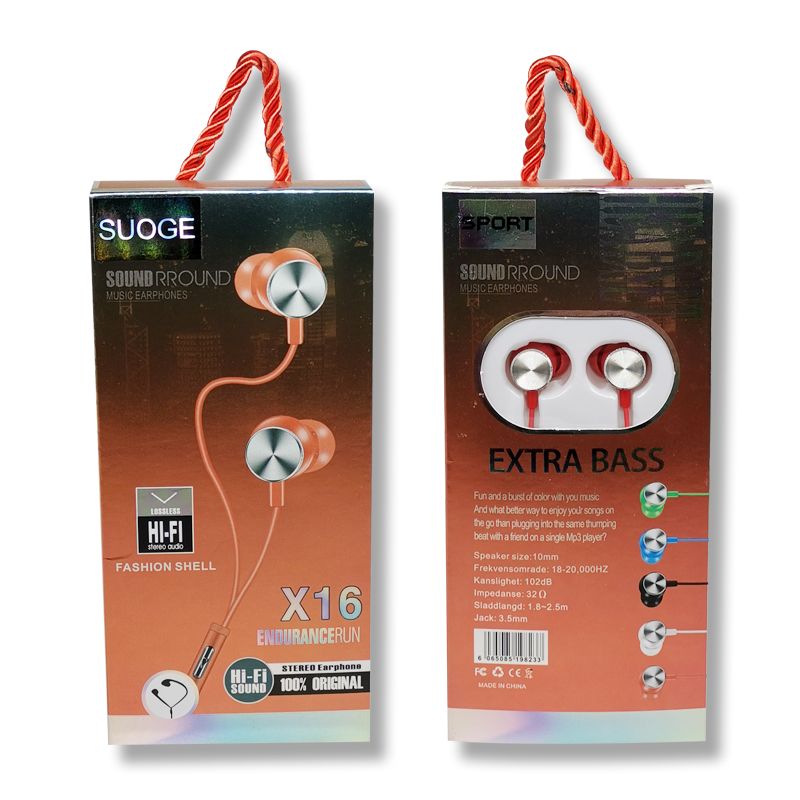 سماعات الرأس X16 ميكروفونات Specification image