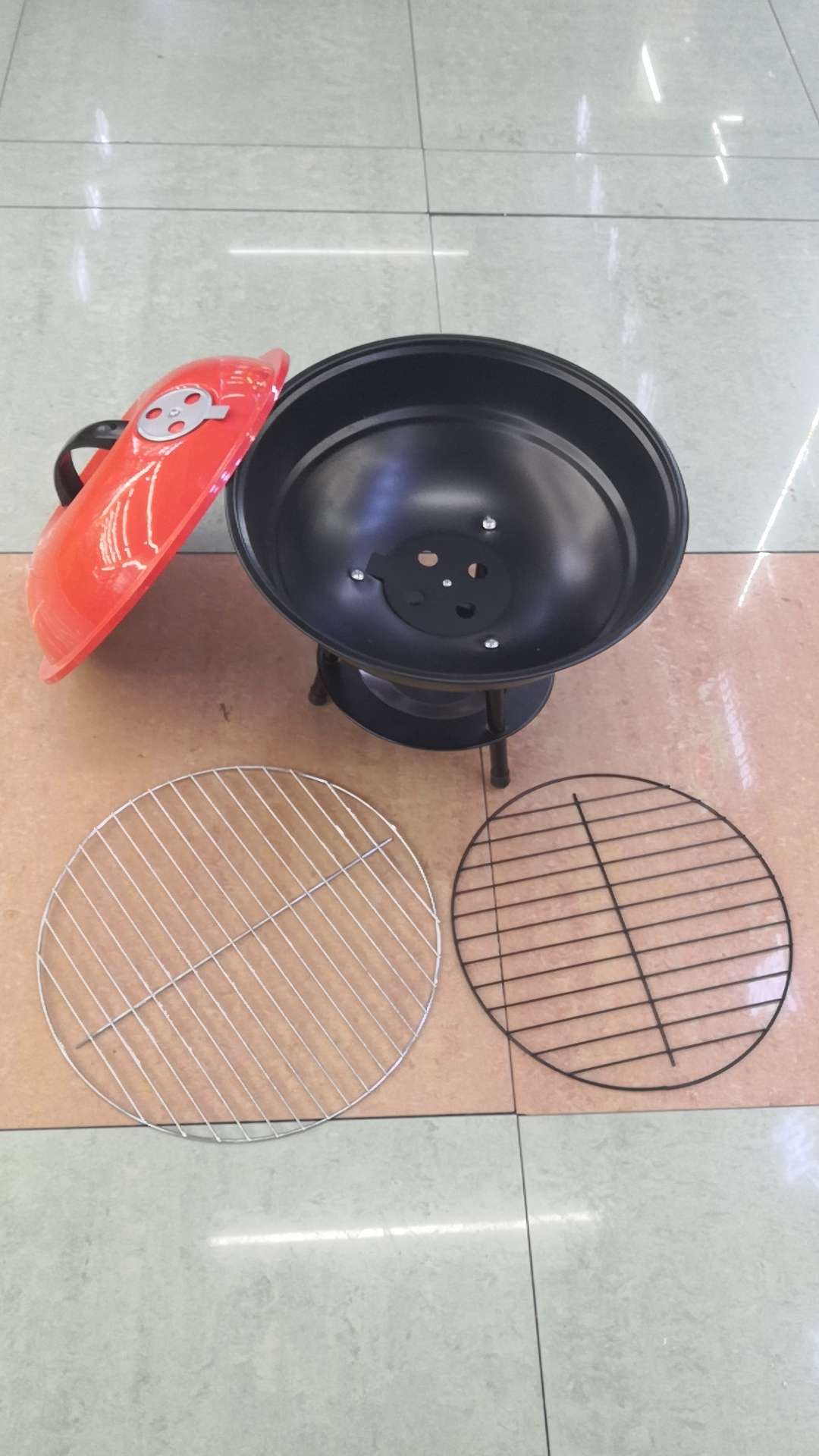 小号苹果便携折叠烧烤架户外野炊烧烤网烤箱取暖围炉桌全套烧烤用具详情图9