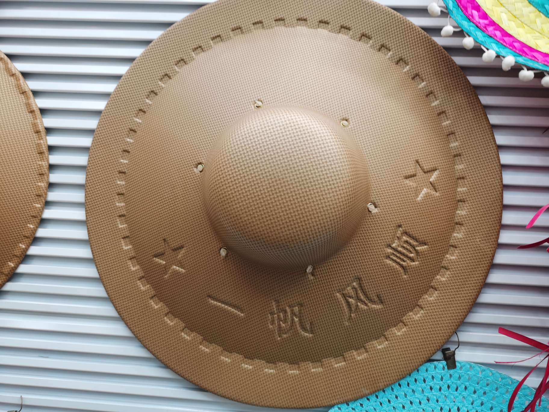 Large eaves farm sun protection rain proof foam plastic straw hat unisex summer outdoor beach recreational fishing hat full figure