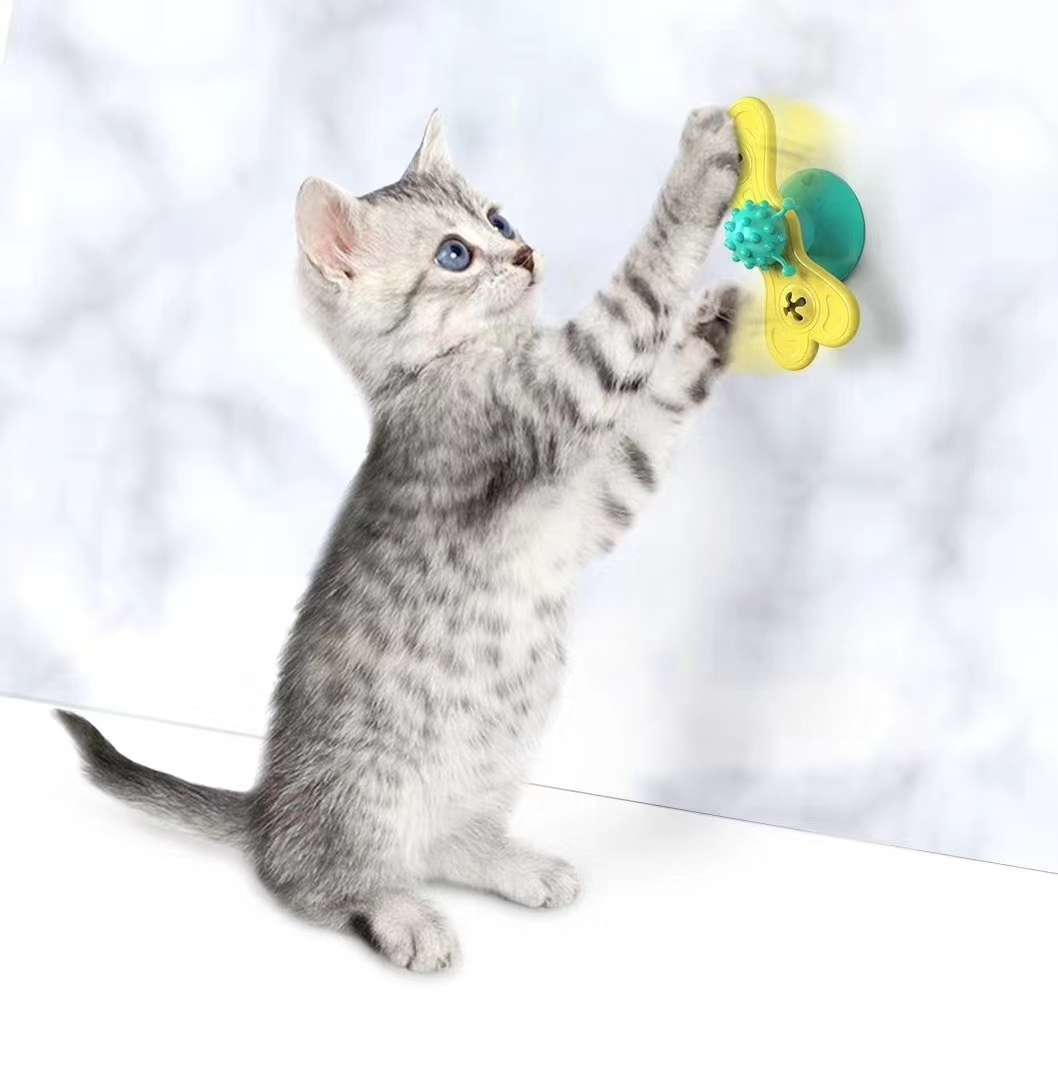 【现货发售！！！】，转转风车猫玩具的蝴蝶款，取消了原有的发光球设计，增加了一粒高含量的猫薄荷球。全新的原创设计详情图7