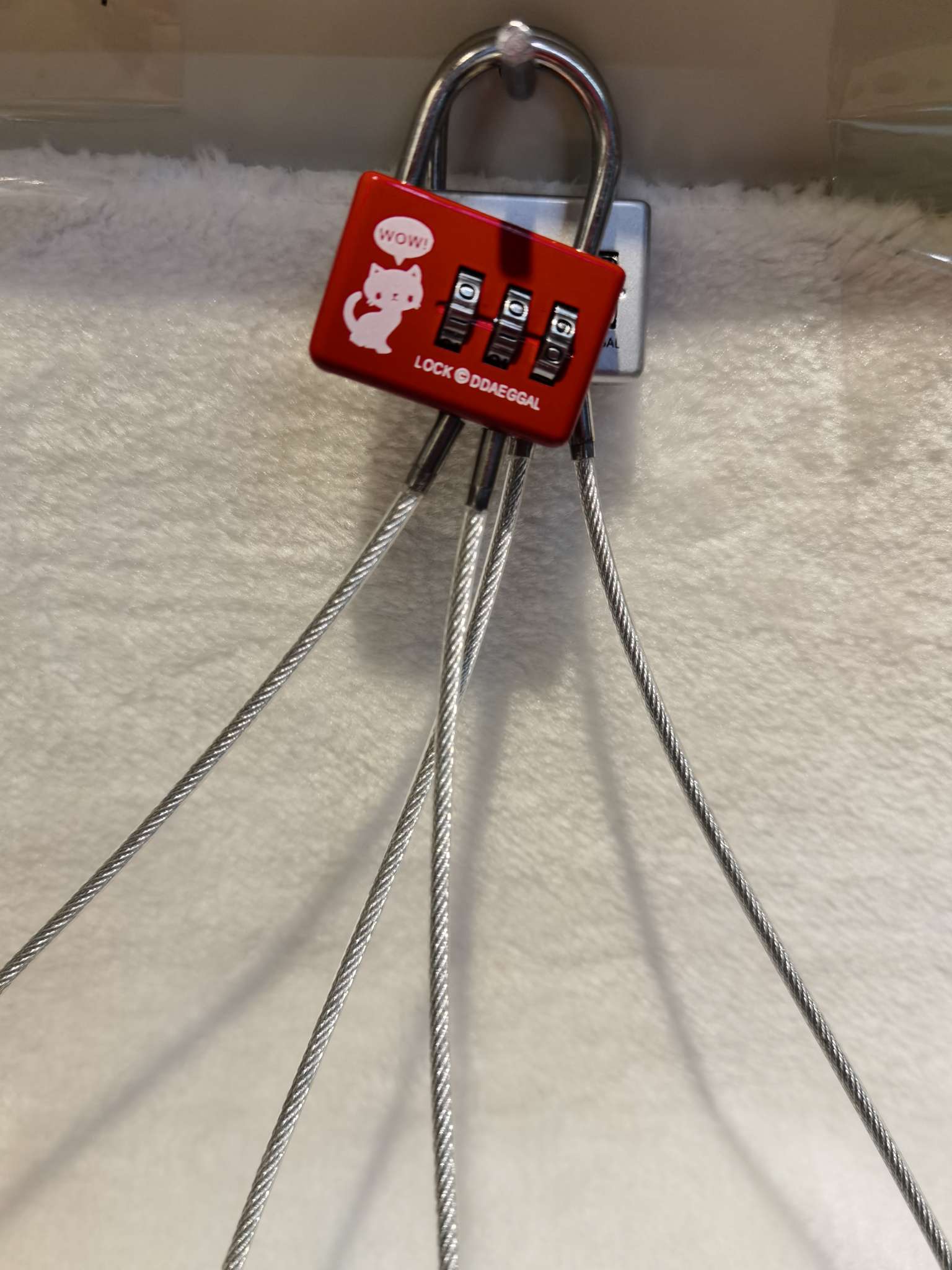 CH-20A cartoon combination lock steel wire lock details Picture