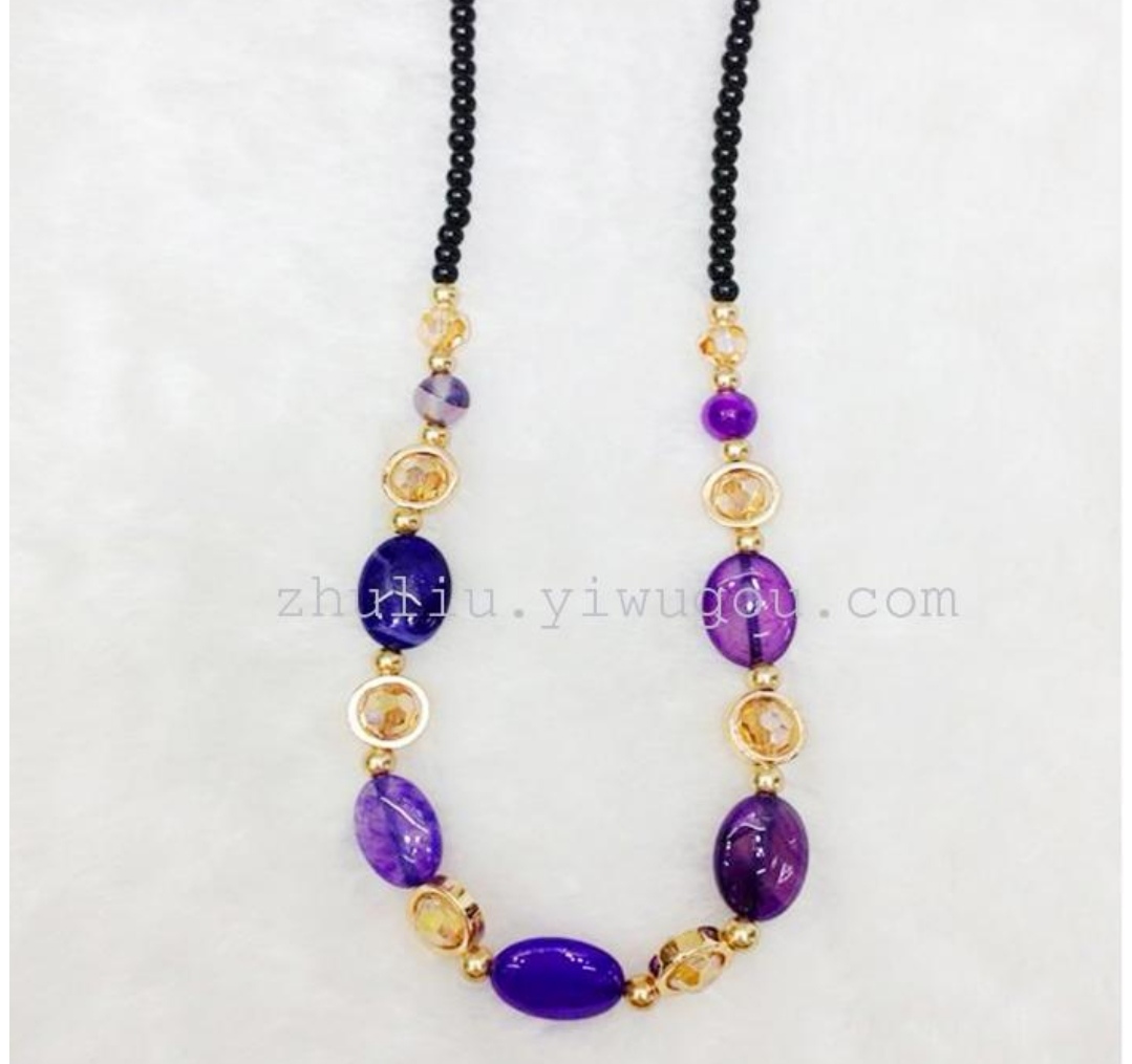 Última original cristal de ágata collar para lady clavícula cadena undefined