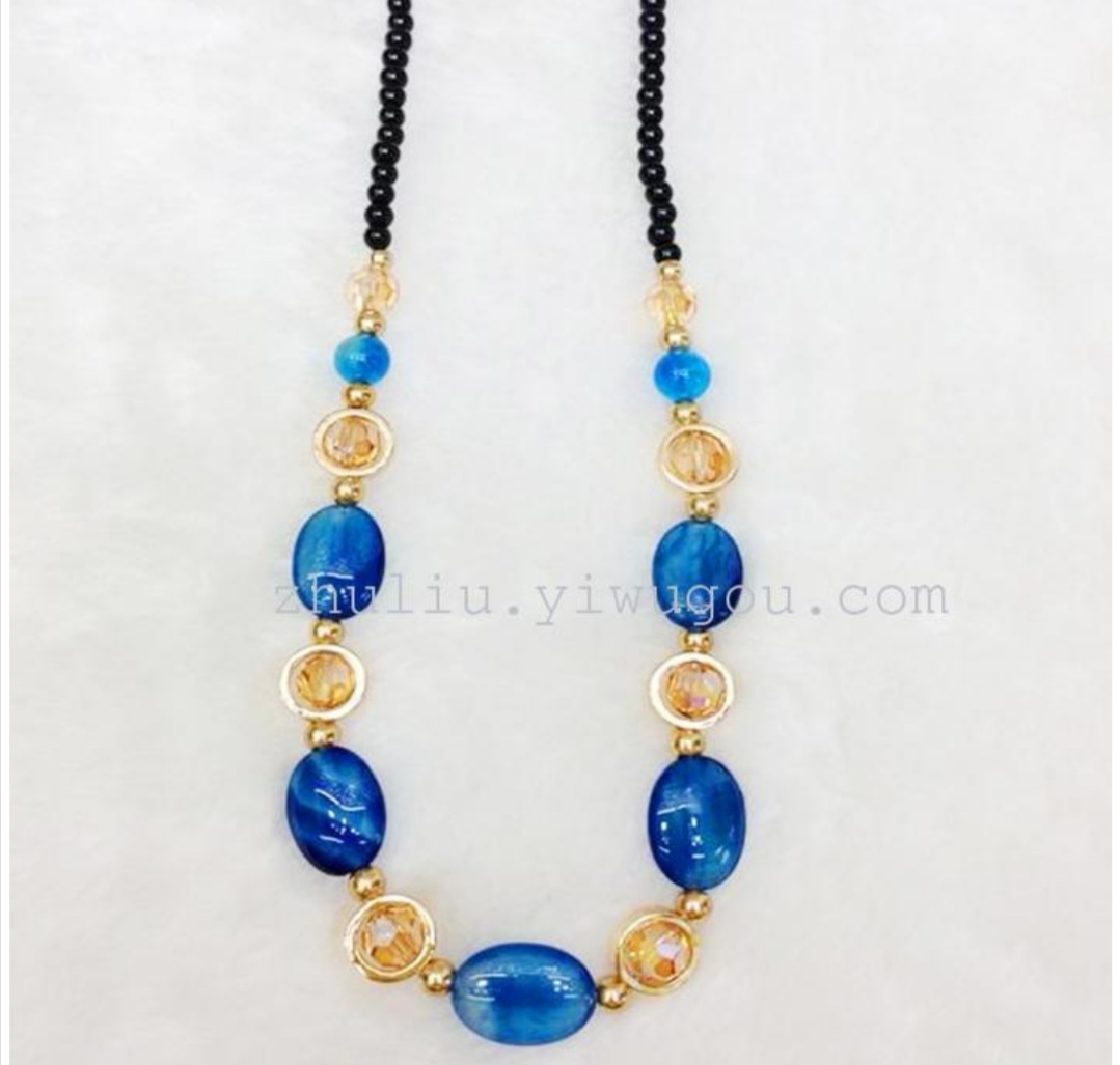 Última original cristal de ágata collar para lady clavícula cadena Specification image