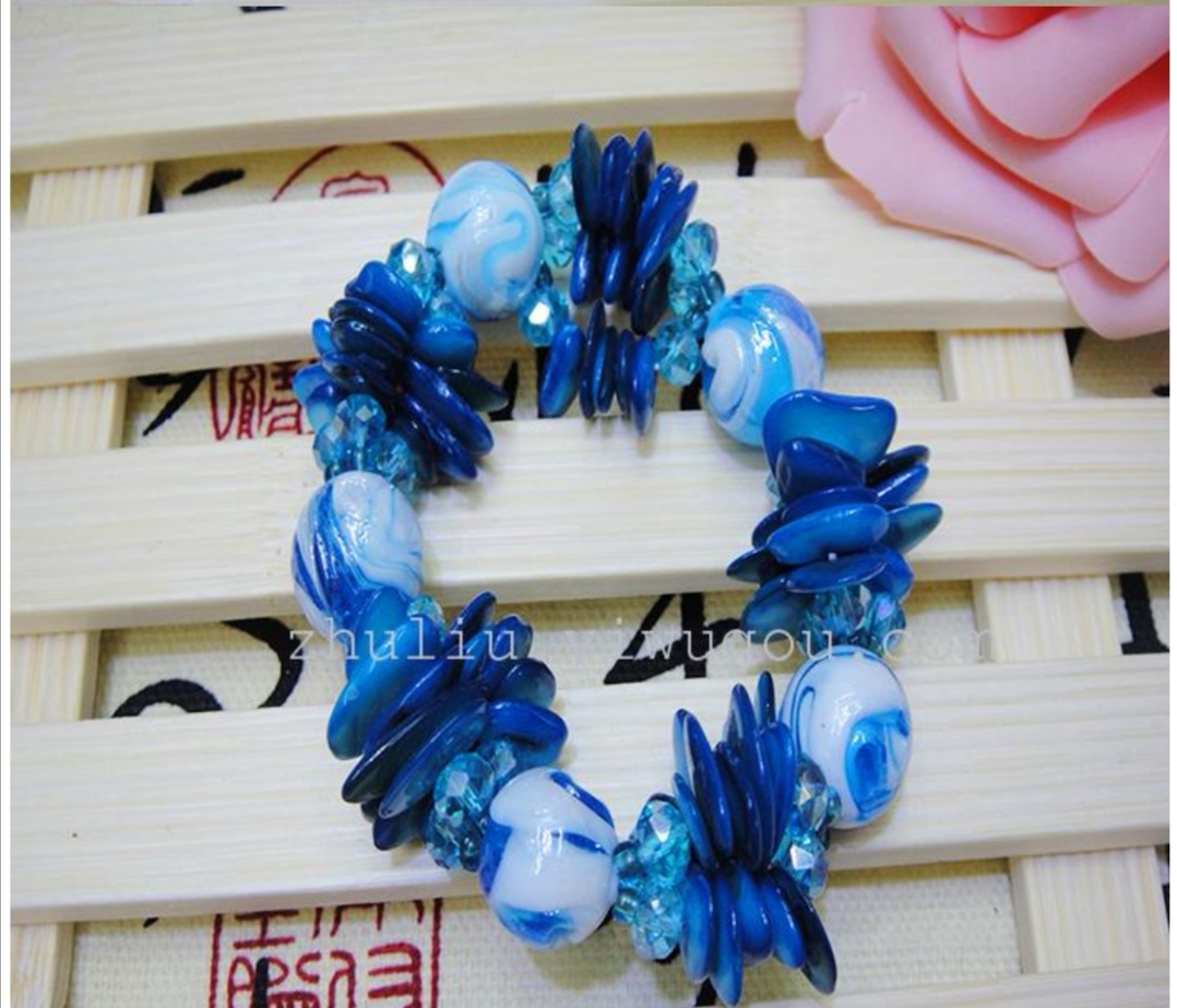 Original Korean-style fashionable shell crystal bracelet and glass women's bracelet gift