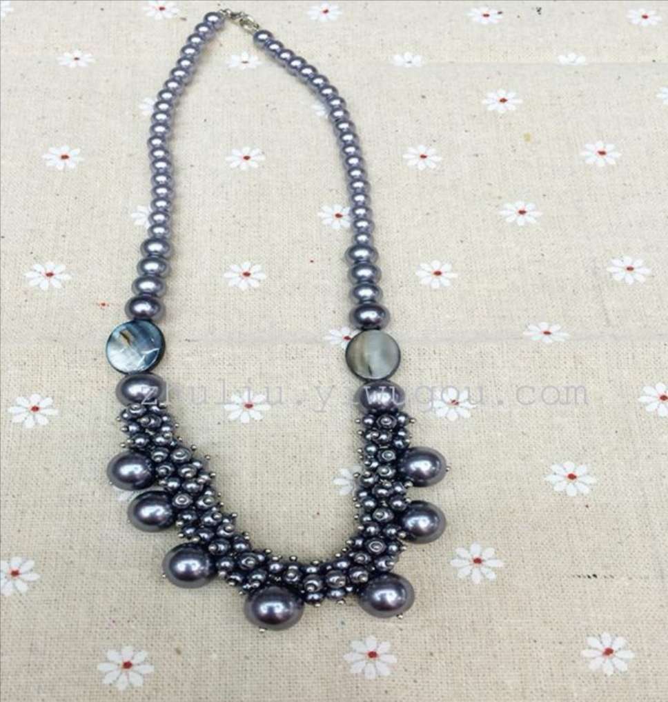 The latest original pearl necklace is a fashionable and versatile women's necklace Specification image