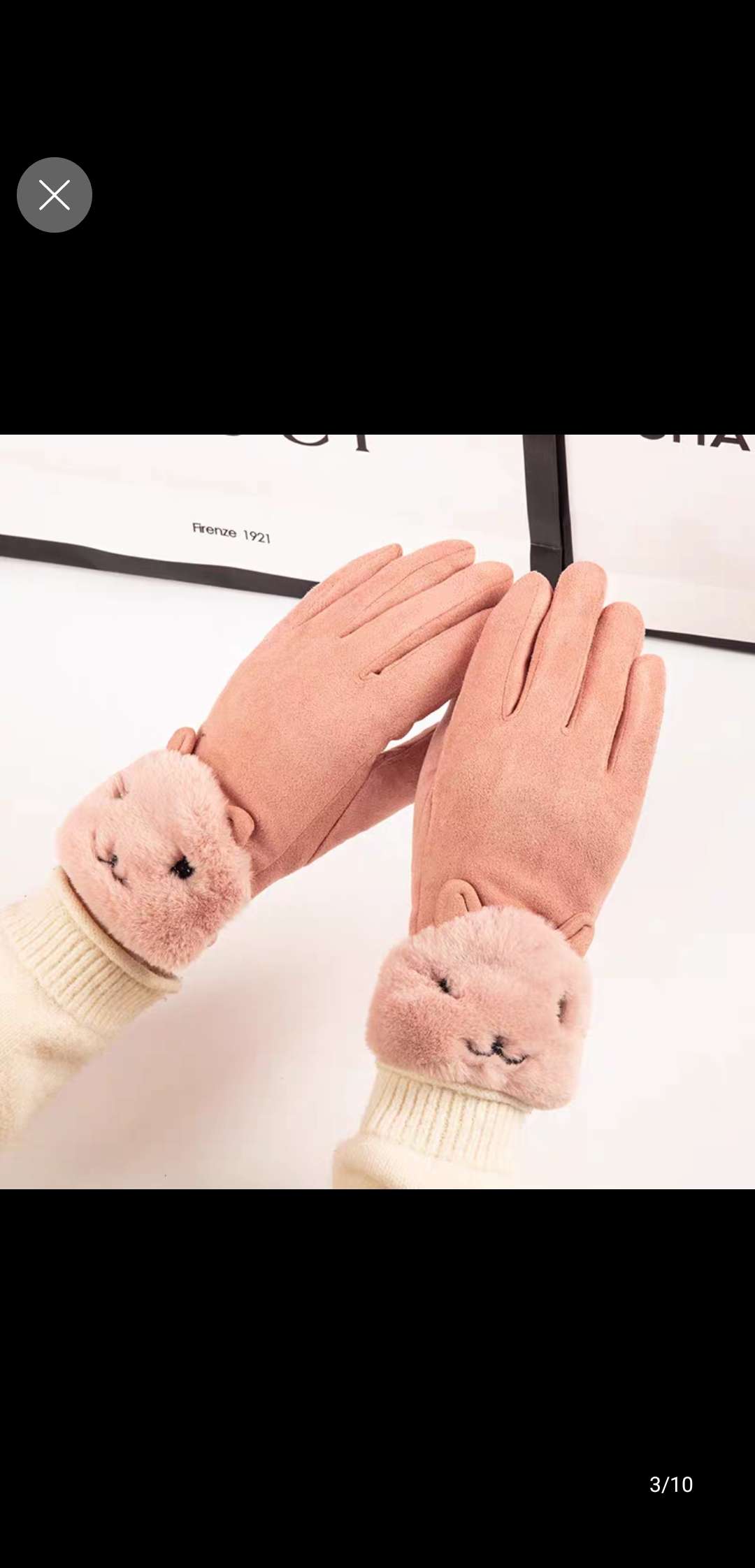 Ladies fashion warm gloves thumbnail