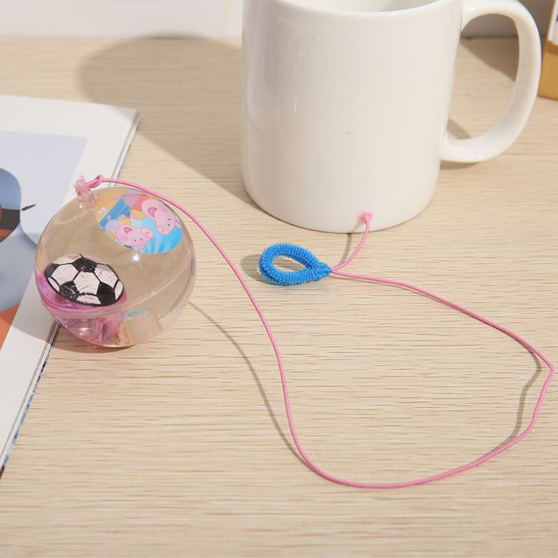 地摊热卖炫彩水晶弹力球，有线6.5水球！！产品图