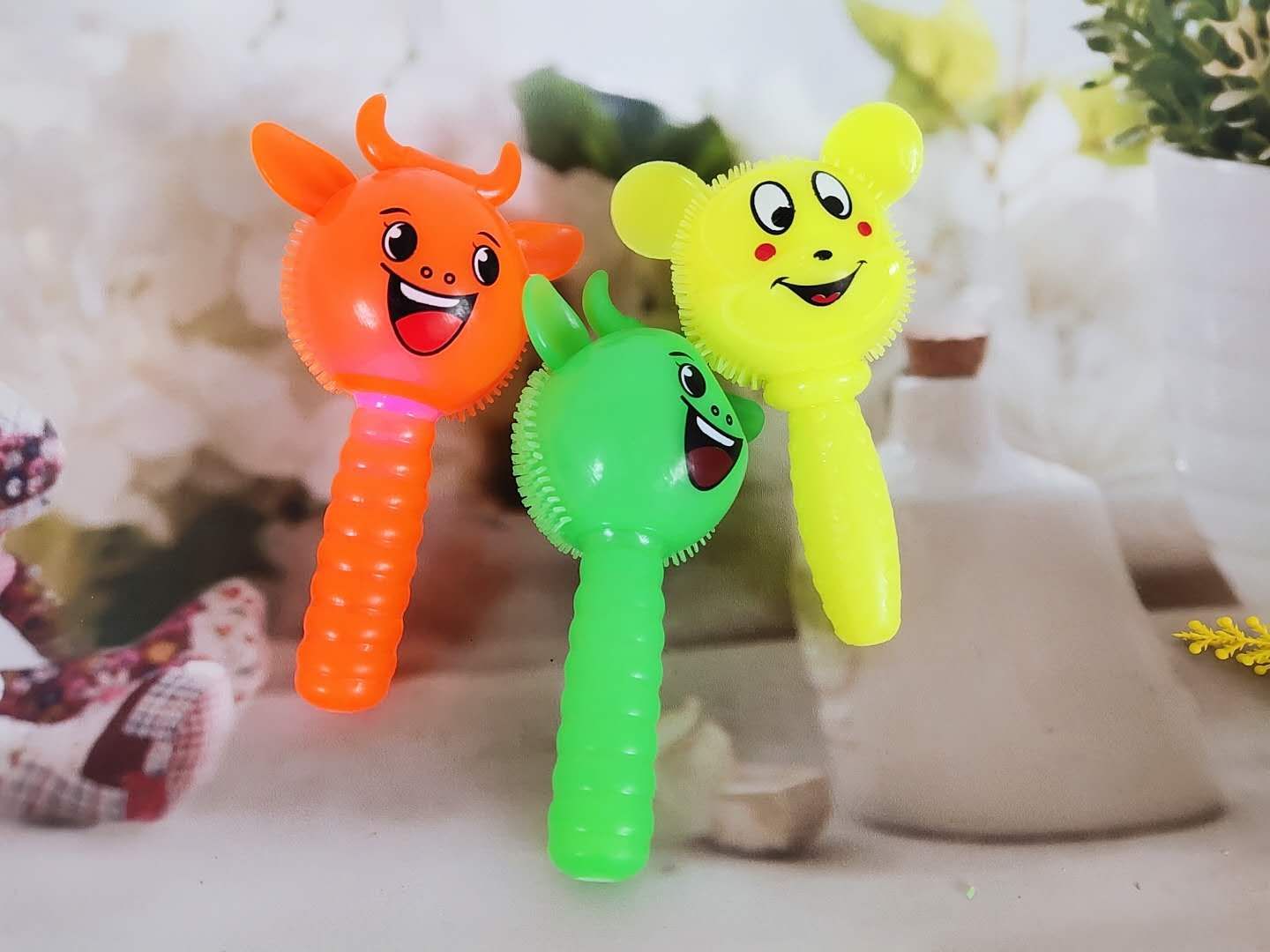 Handle animals, handle cattle, handle rabbits, light with whistle stand, night market, temple fair hot selling money!! thumbnail