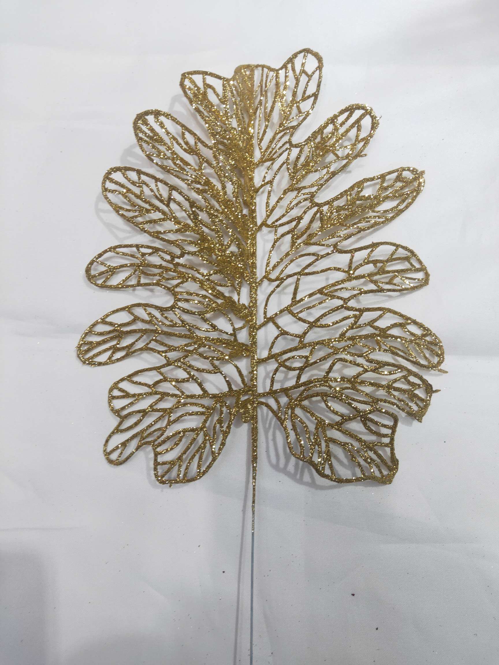 圣诞配件欧式装饰用品金粉仿真植物