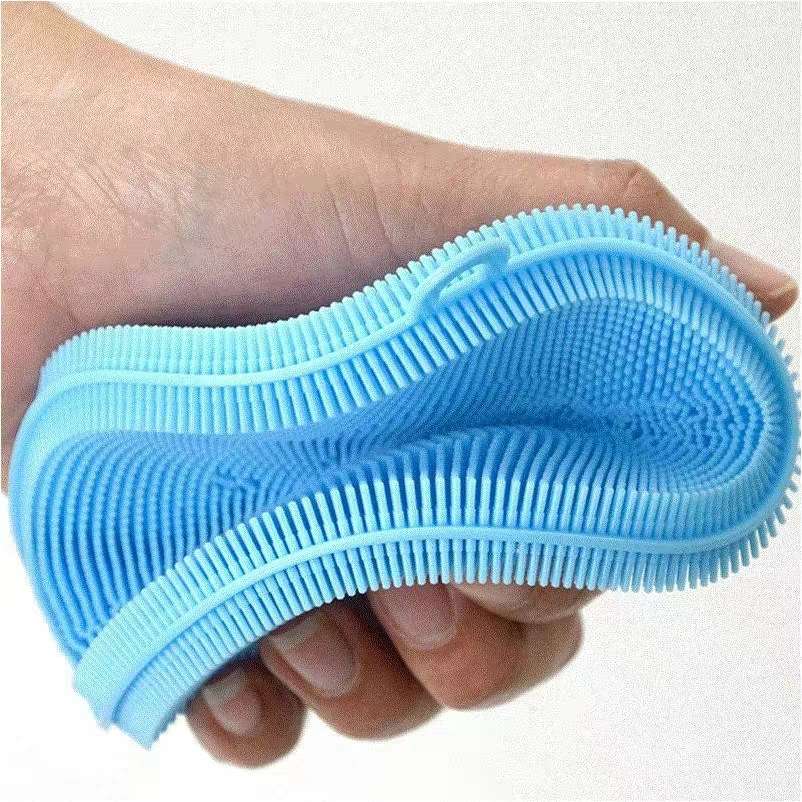 洗碗布 硅胶刷 吸水加厚洗碗神器不沾油锅刷厨房去污百洁布