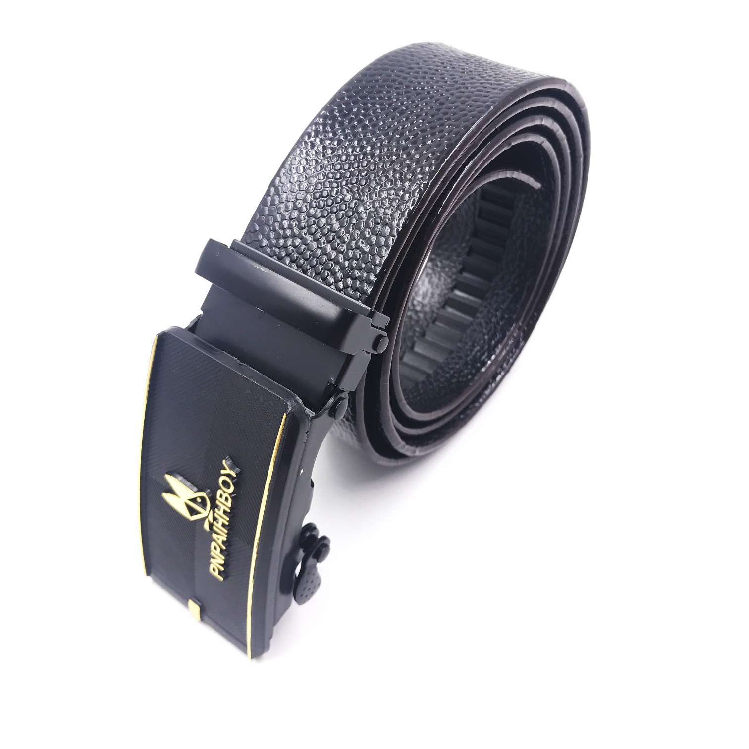 The new 40PVC automatic full-tooth band with imitation leather stripes thumbnail
