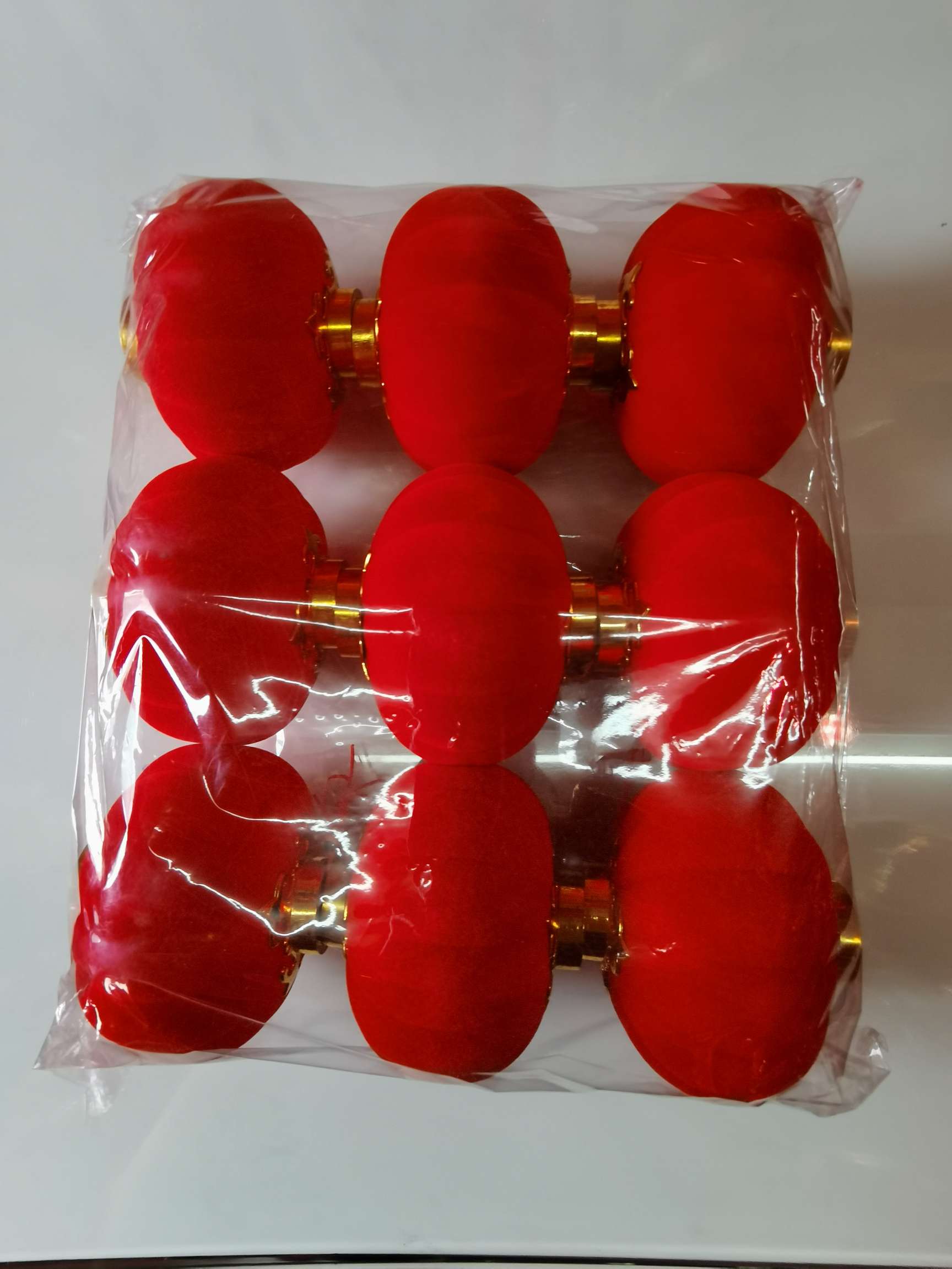 9号9个装植绒灯笼图