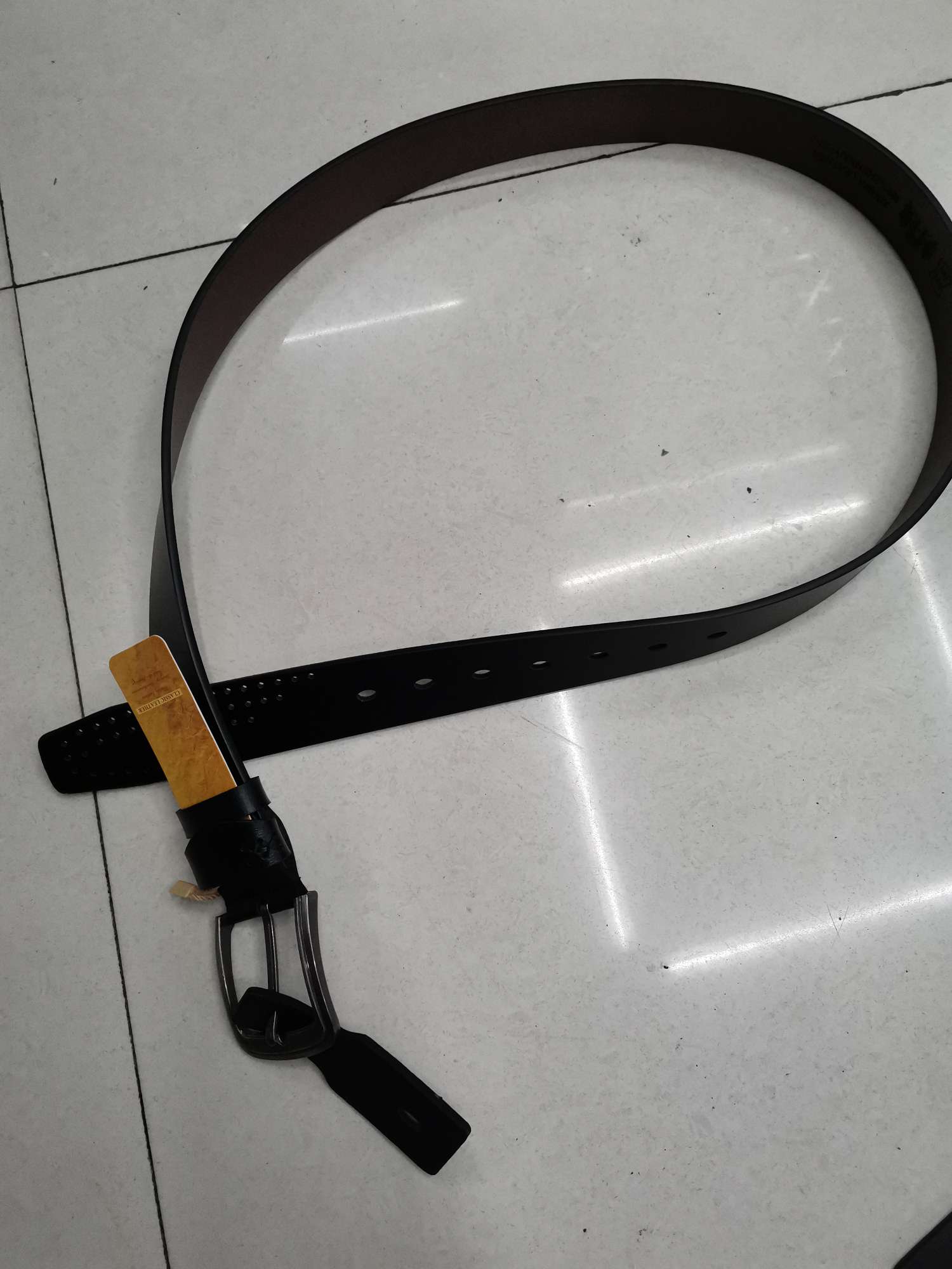 Pin buckle head belt Specification image