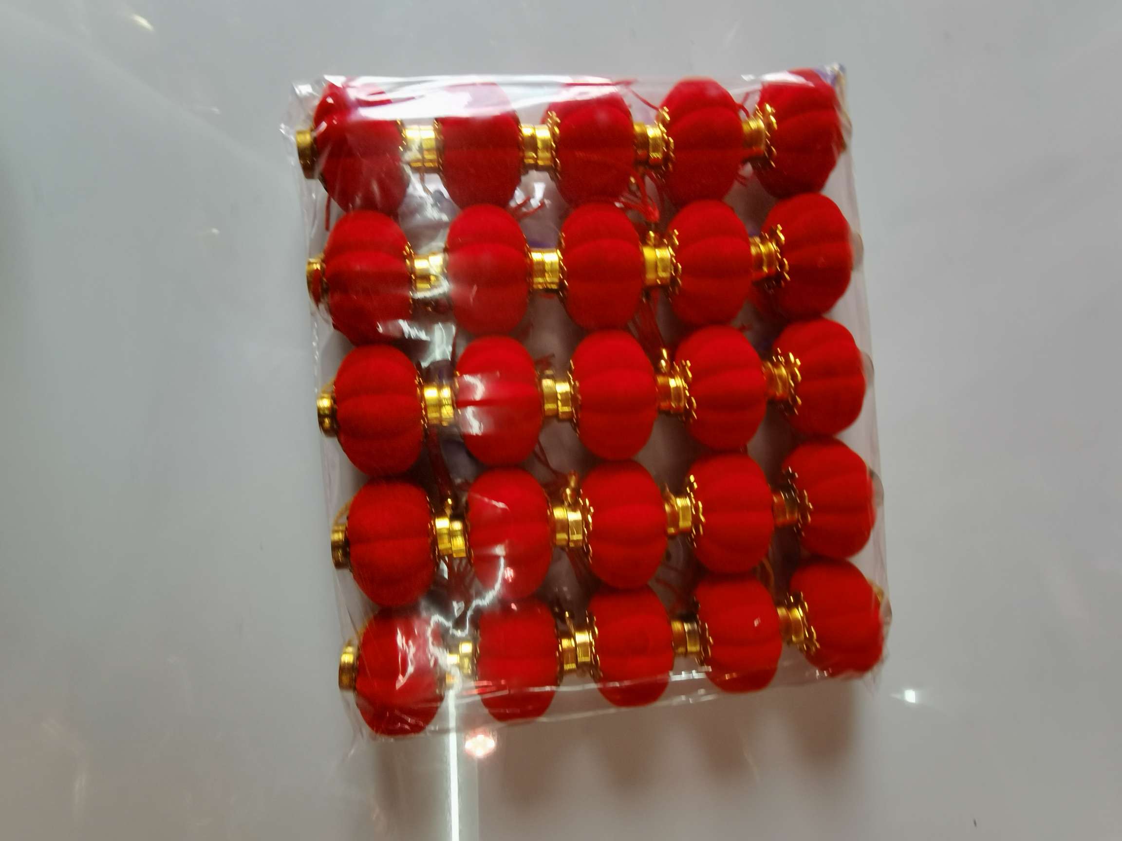 5号25个装植绒灯笼