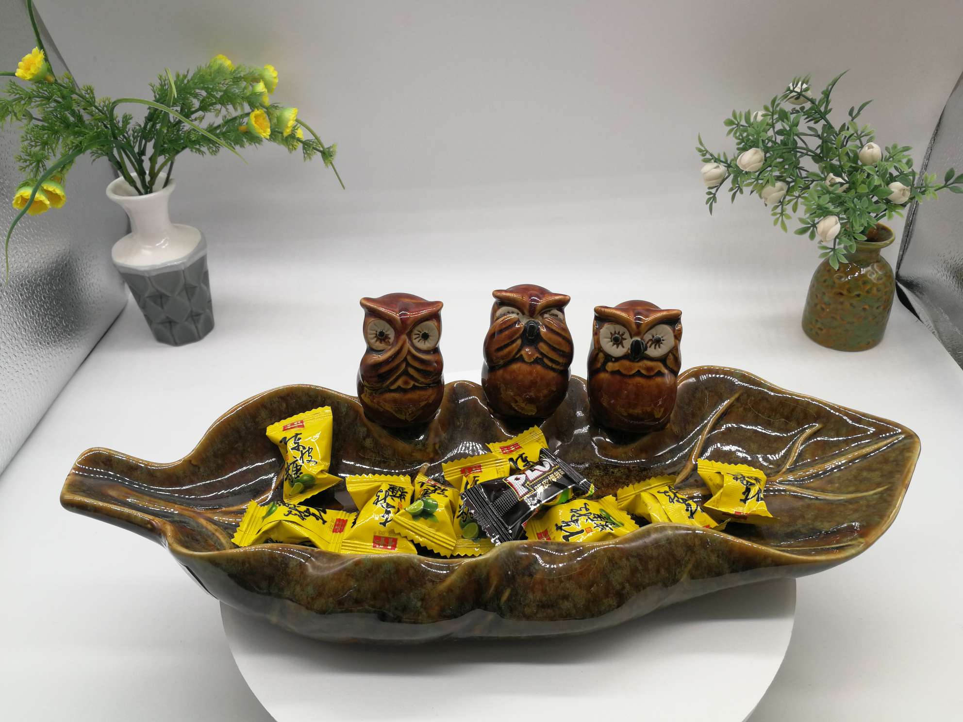 Three owl fruit bowls thumbnail