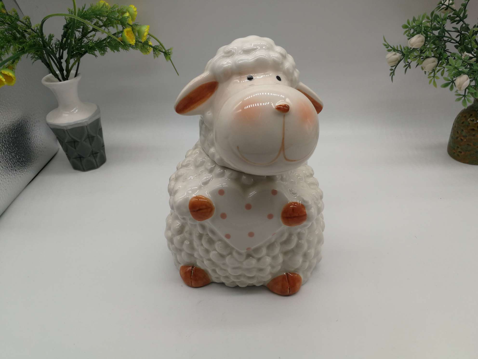 A cute little lamb family ornament undefined