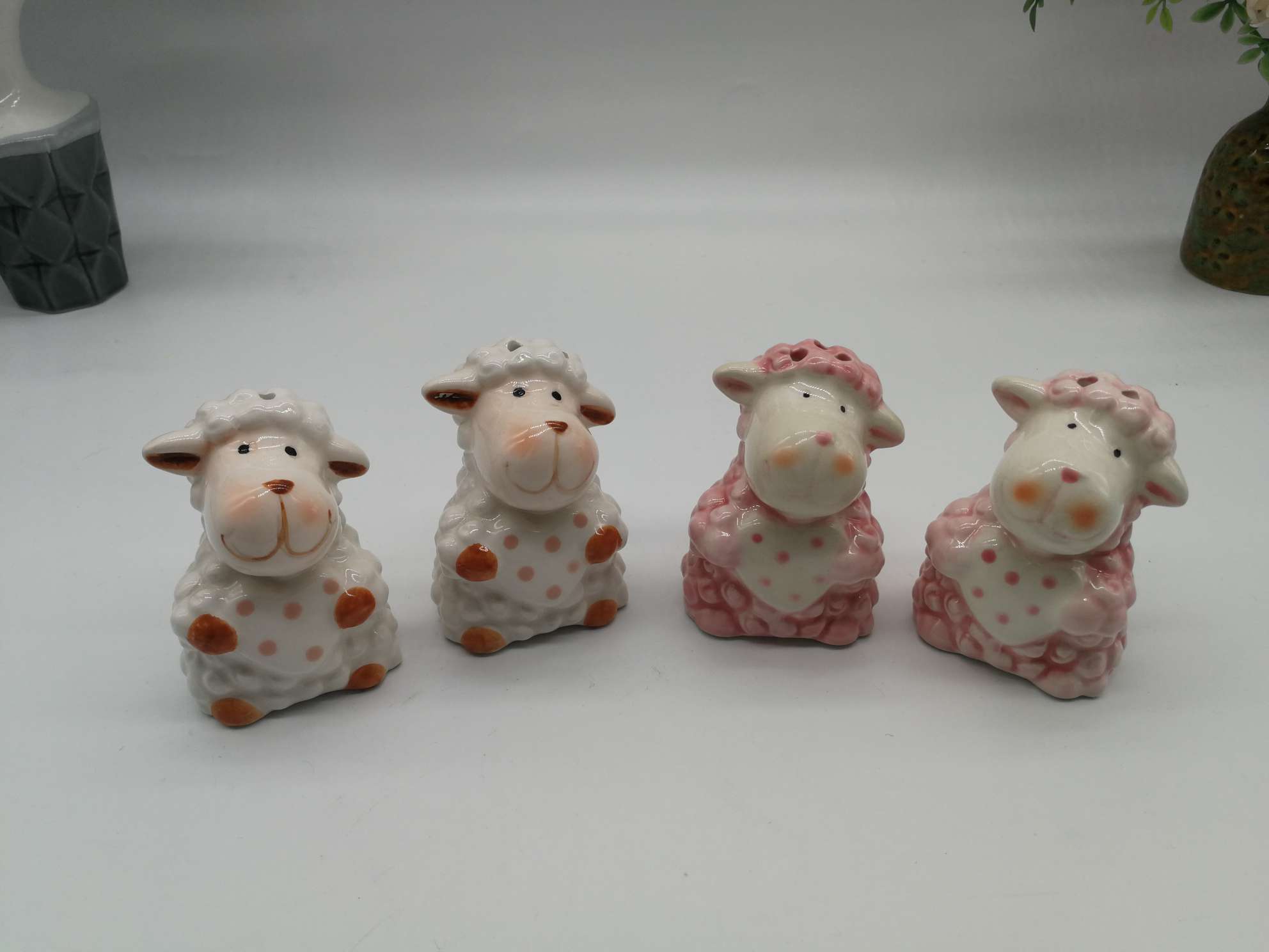 A cute little lamb family ornament undefined