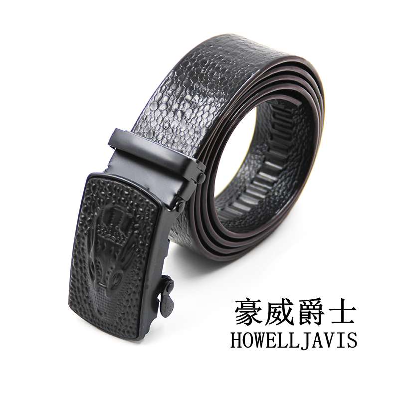 The new men's 40PVC synthetic artificial snakeskin line full tooth automatic belt thumbnail