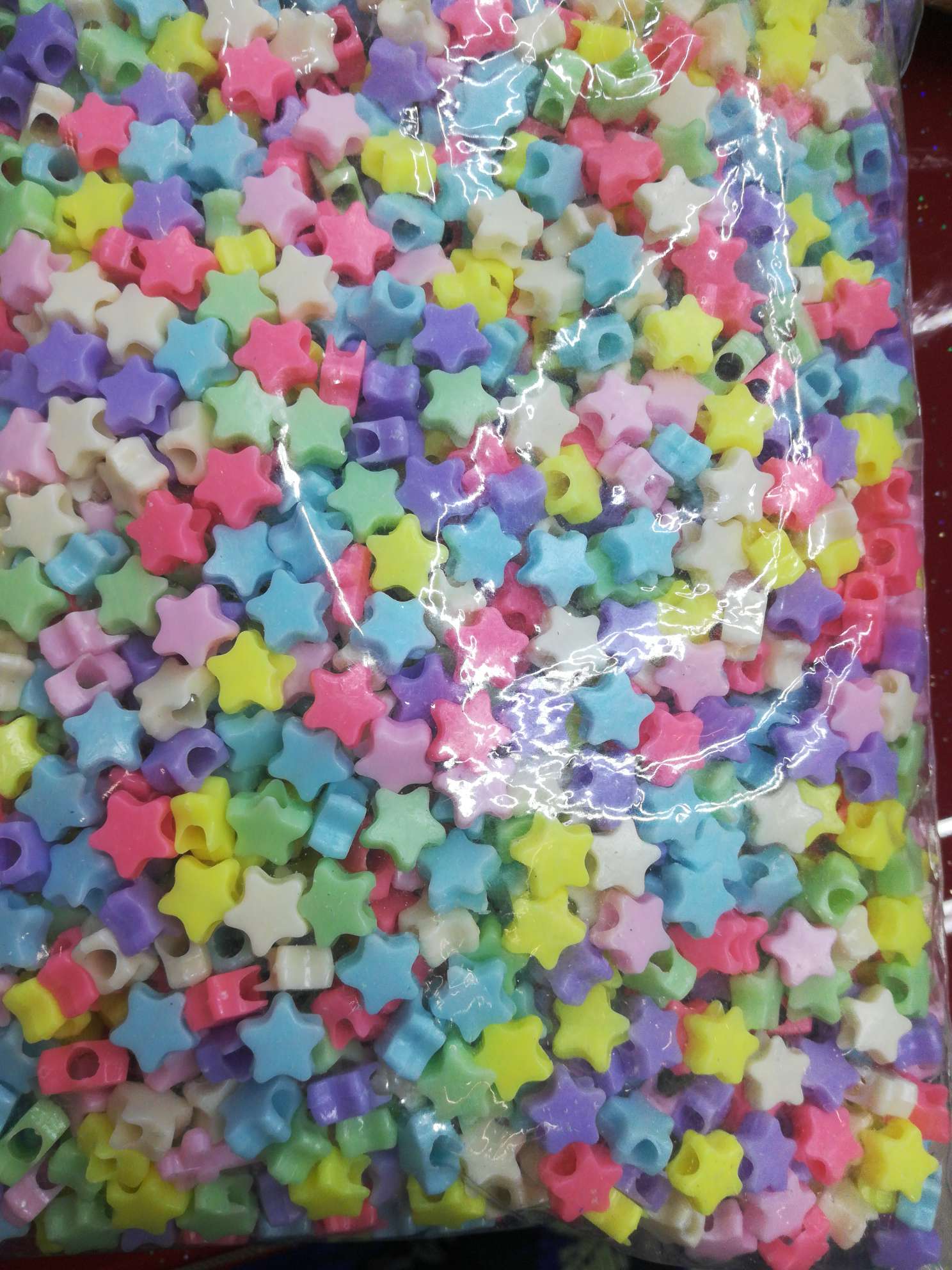 Mix light-colored large-hole five-pointed stars Specification image